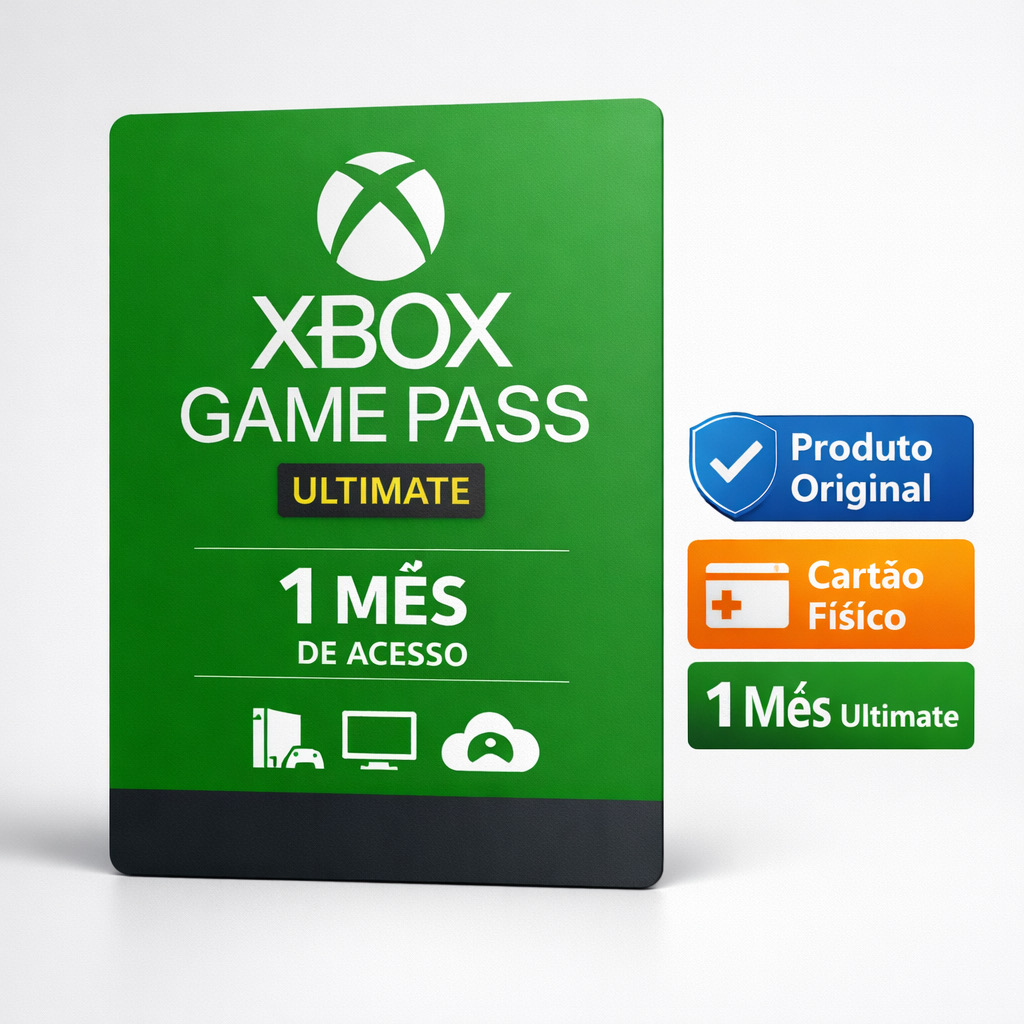 Xbox Game Pass Ultimate 1 Mês (Físico Lacrado)